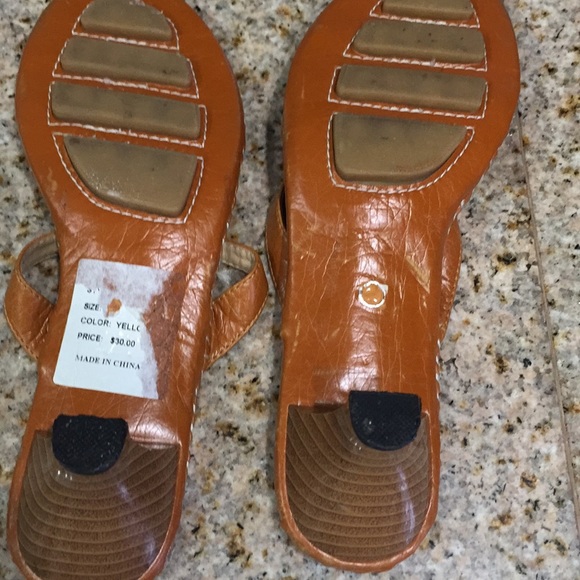 Sexy heeled sandal with glitter front size 7.5 - Picture 4 of 5